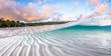 fraser island photographer, landscape photography of lake mckenzie at sunset, underwater photography